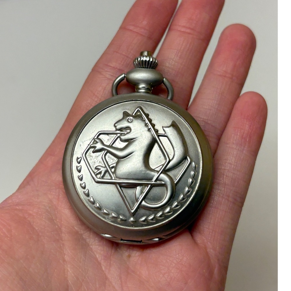 Fullmetal Alchemist State Alchemist Silver Pocket Watch Edward Elric Cosplay